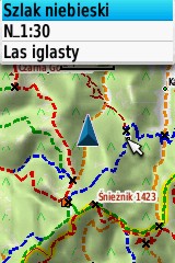 Obszary w okolicach "znacznika czasu" zawierają informacje o czasach przejść